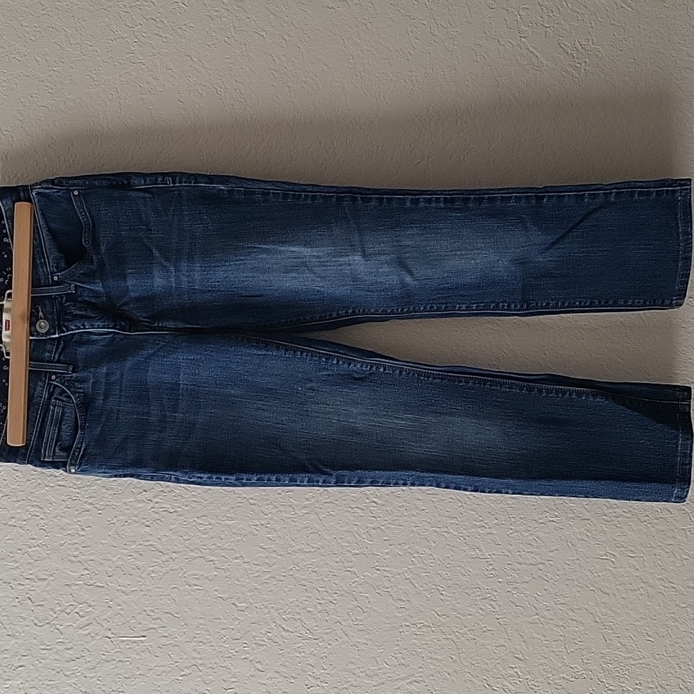 Levi's denim pants perfect waist/ 525 straight leg, size 2M, color blue